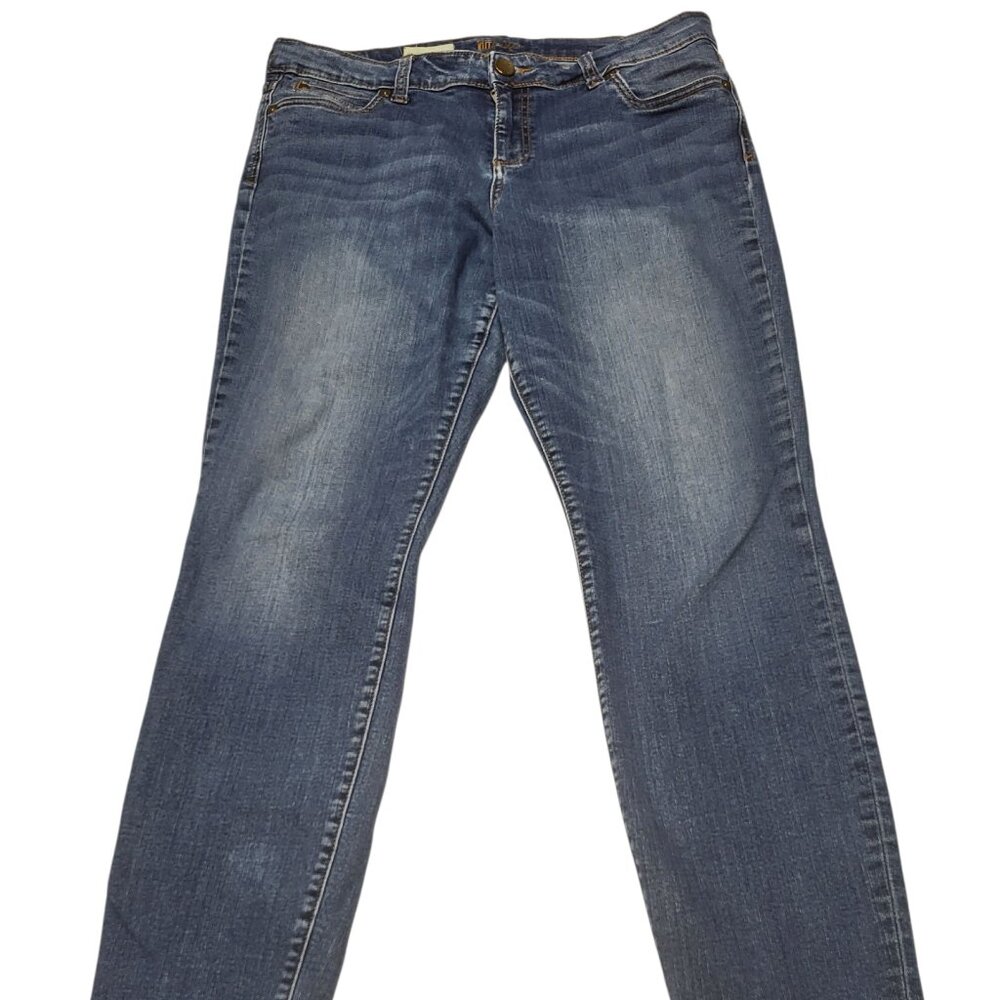 Kut From The Kloth Mia Toothpick Skinny Jeans Womens 14 Blue Medium Wash Midrise